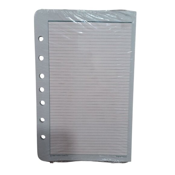 Franklin Planner Lined Page Insert Seven Ring Classic Basic Refill Replacement - Picture 2 of 4